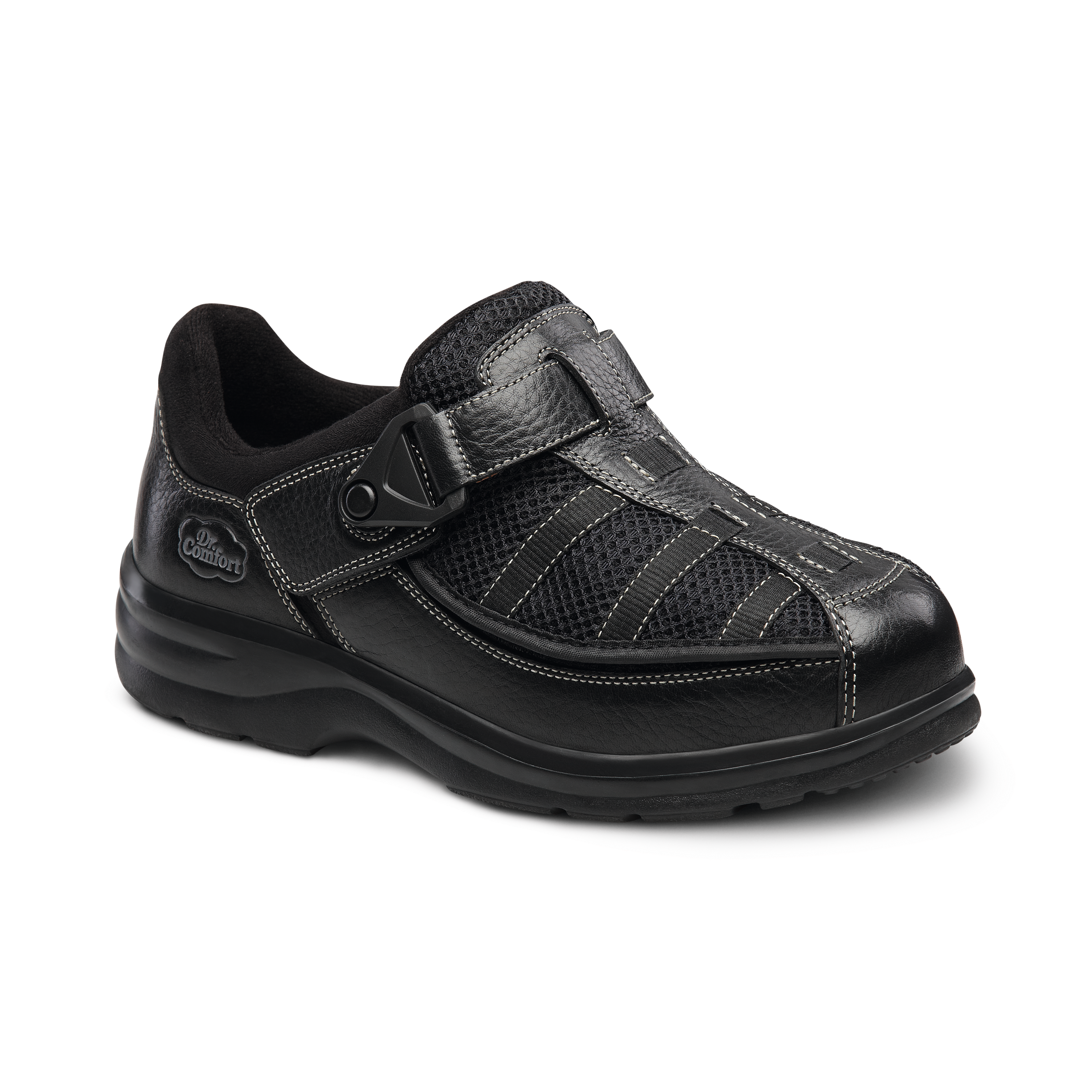 Produktbild DR. COMFORT® Lucie-X schwarz, Orthopädische Schuhe, Klassischer Verbandschuh-Schnitt in einer robusten Ausführung