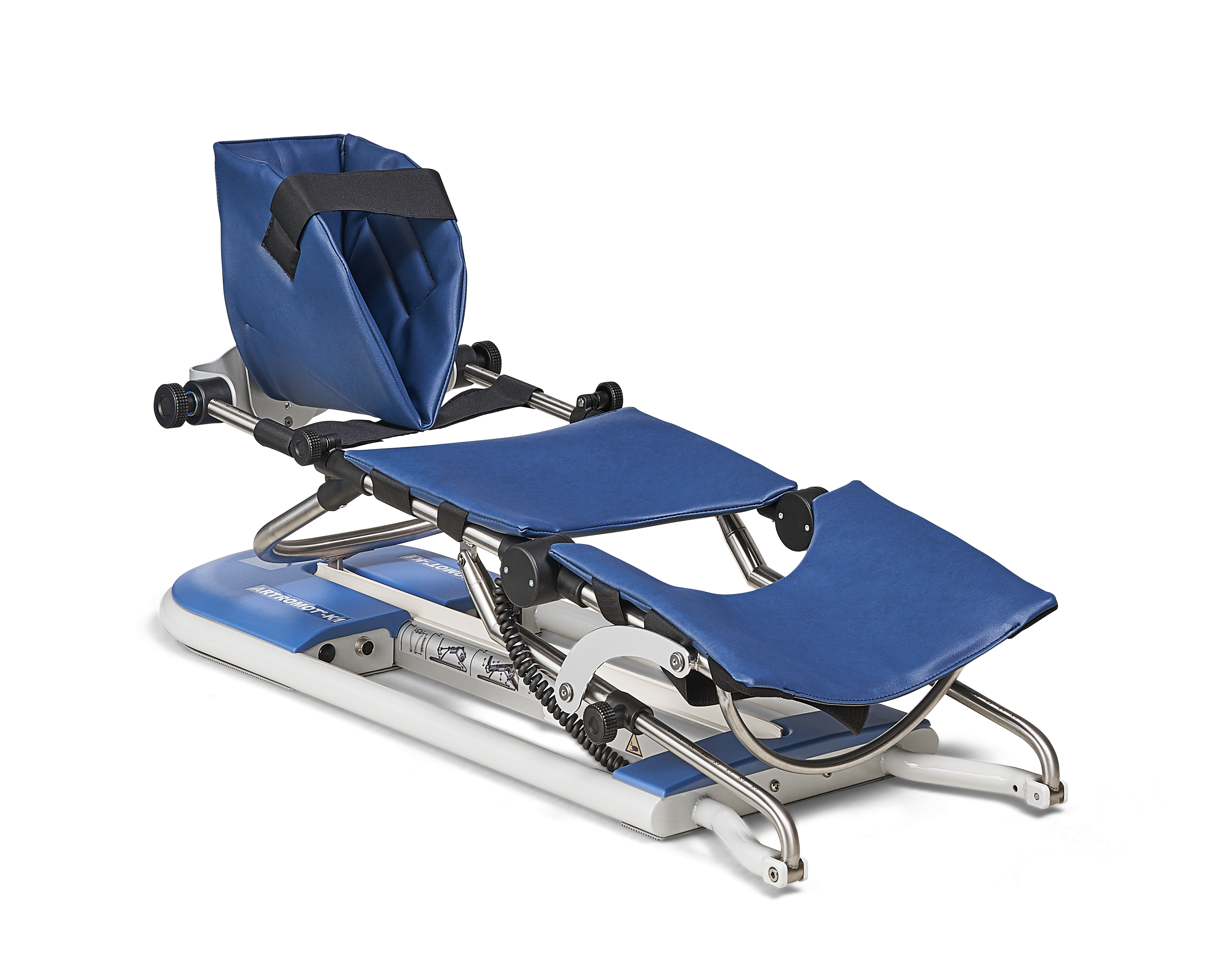 Produktbild ARTROMOT®-K1 mit Auflagen, Motorisierte Bewegungsschiene für das Knie- und Hüftgelenk, freigestellt