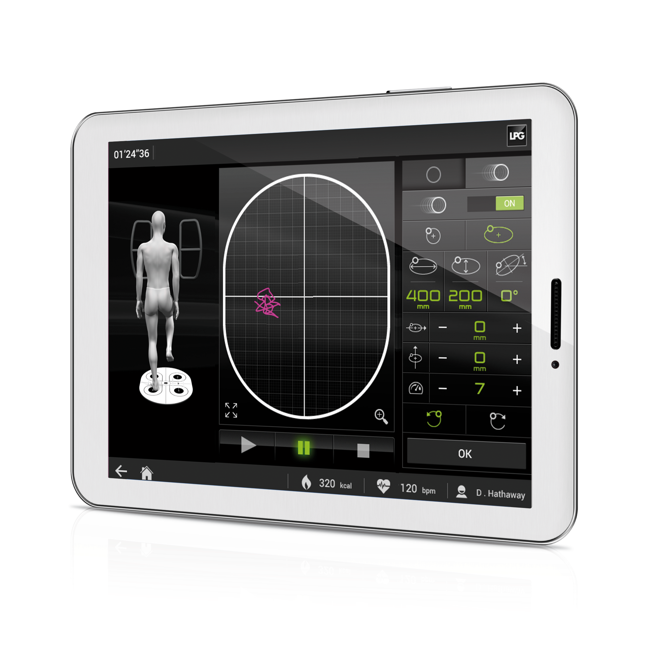 Zusatzbild CHATTANOOGA® Huber® 360 Evolution Tablet, Neuromuskuläre Analyse, Therapie und Training
