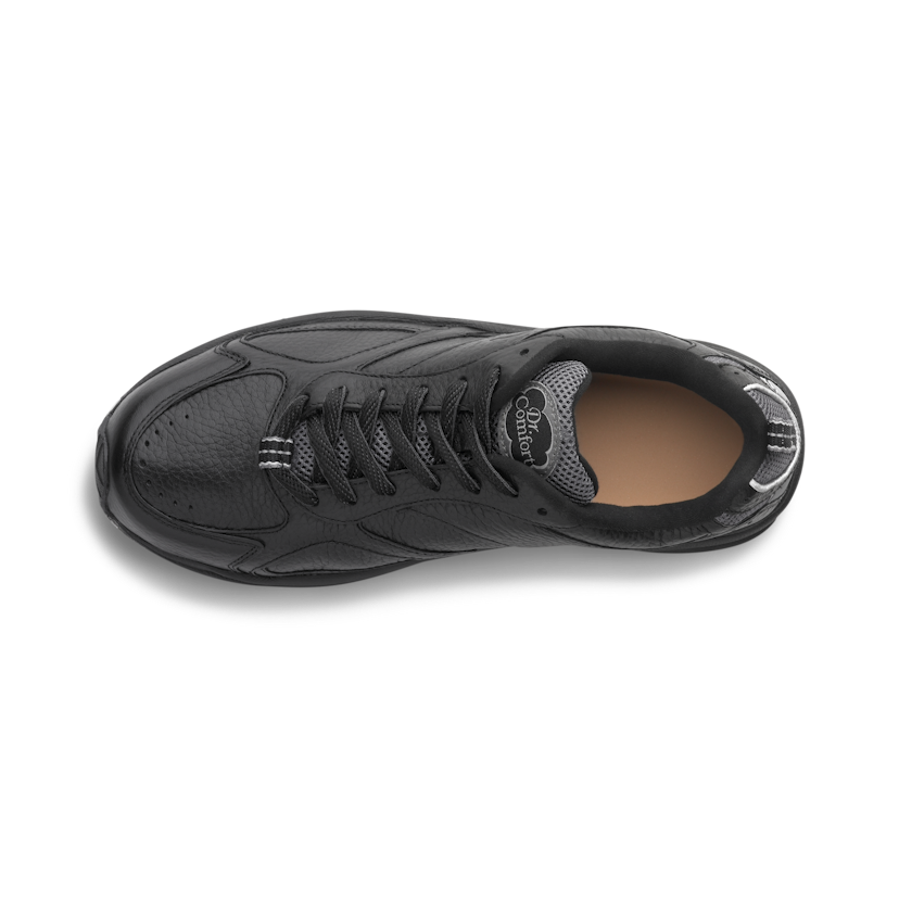 Zusatzbild DR. COMFORT® Winner Plus schwarz, oben, Orthopädische Schuhe, Robuster Lederschuh: Freizeitschuh für hohe Ansprüche