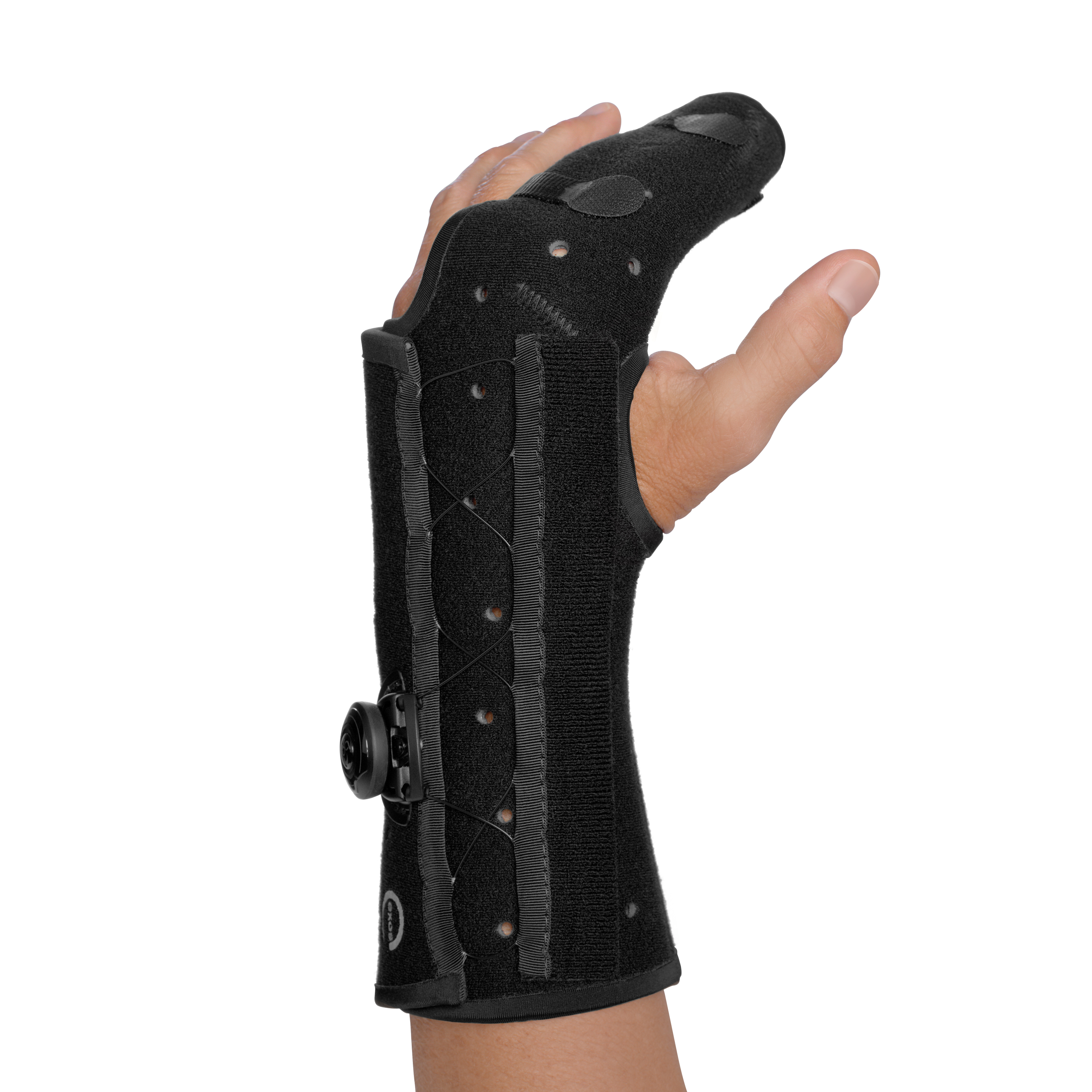 Produktbild EXOS® Hand-/Unterarmorthese mit Fixierung der Finger 2 & 3, mit BOA®, Thermoplastisch verformbare Hand-/Unterarmorthese zur Immobilisierung der Mittelhand und der Finger 2 & 3
