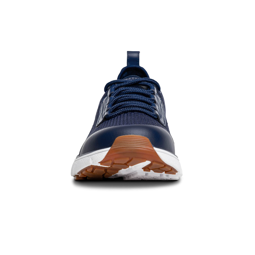 Zusatzbild DR. COMFORT® Jack blau, vorne, Orthopädische Schuhe, Freizeitschuh mit stabilisierender und dämpfender Laufsohlenkonstruktion für einen sicheren Gang