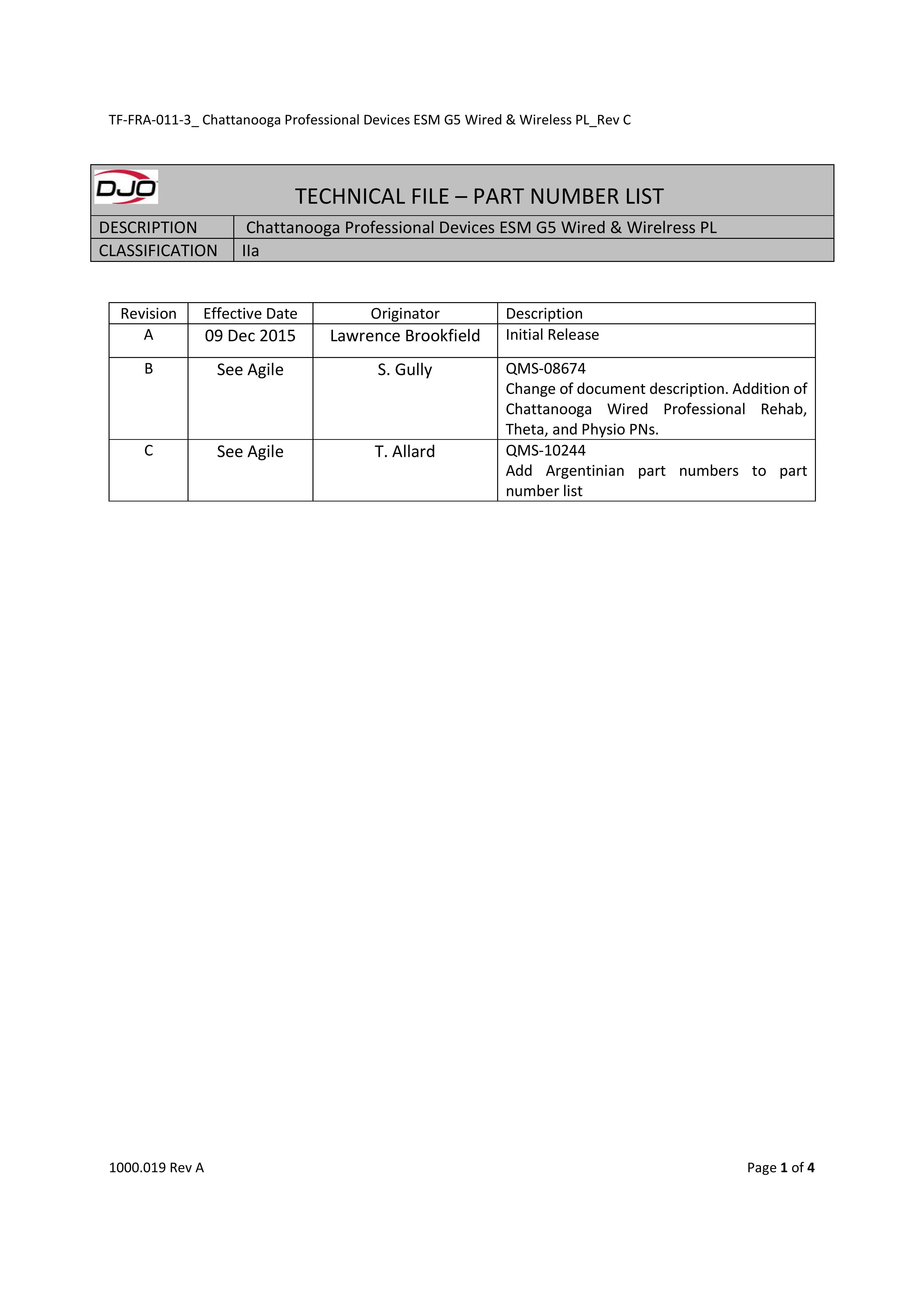 TF-FRA-011-3_ Chattanooga Professional Devices ESM G5 Wired & Wireless PL_Rev C.pdf