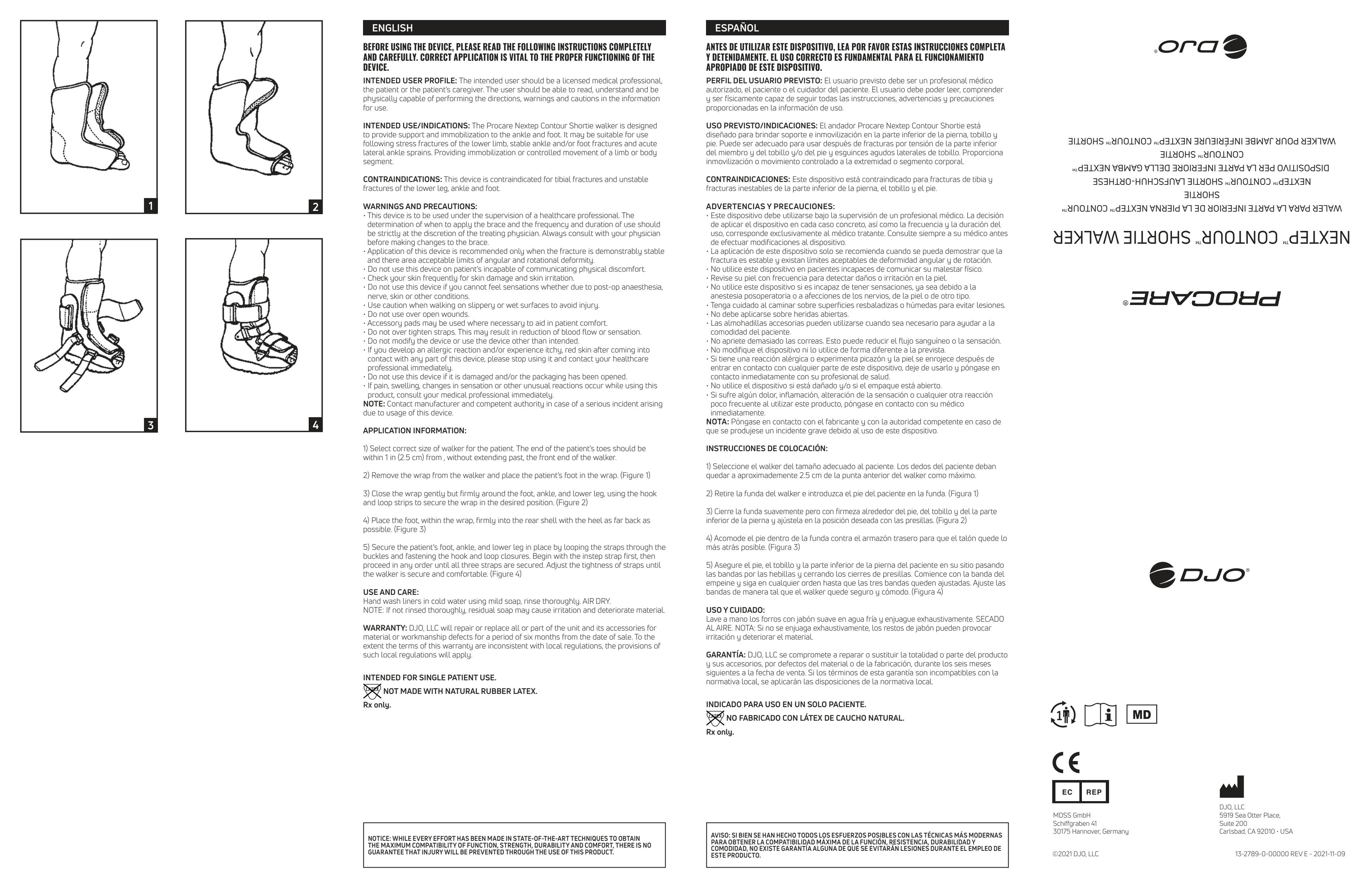 Gebrauchsanleitung-PROCARE Nextep Shortie Air Walker-13-2789-0-00000.pdf