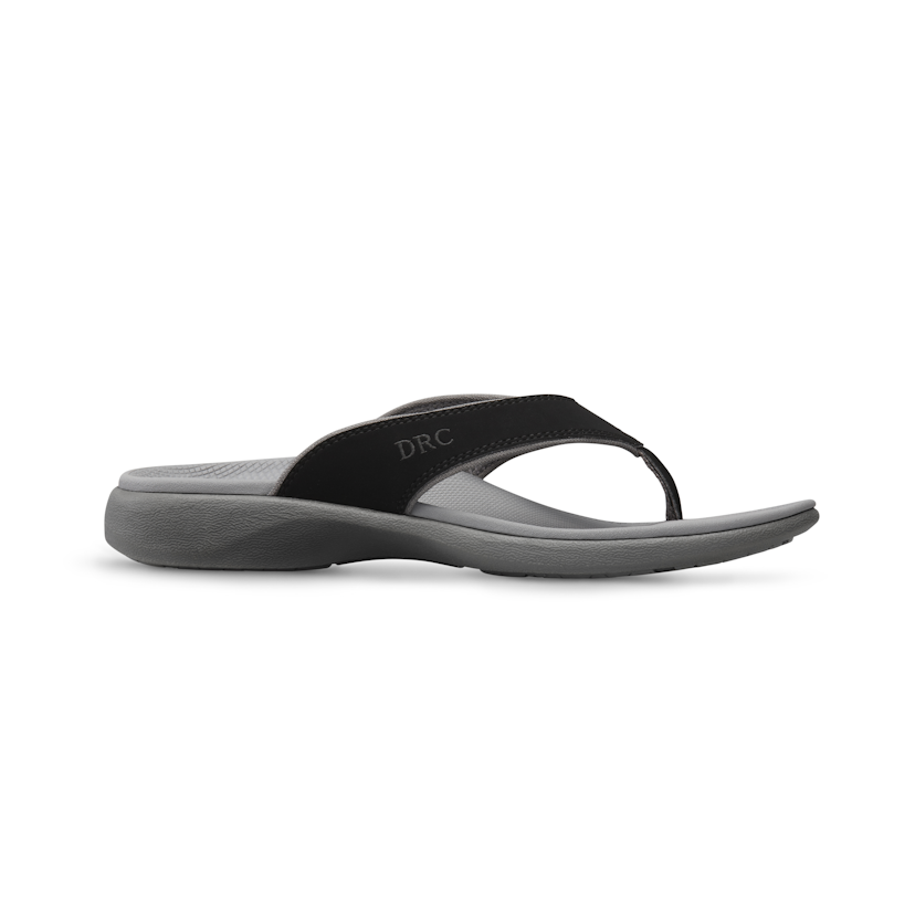Zusatzbild DR. COMFORT® Shannon schwarz, außen, Orthopädische Schuhe, Leichter Sommerschuh mit eingearbeitetem Fußbett für mehr Stabilität