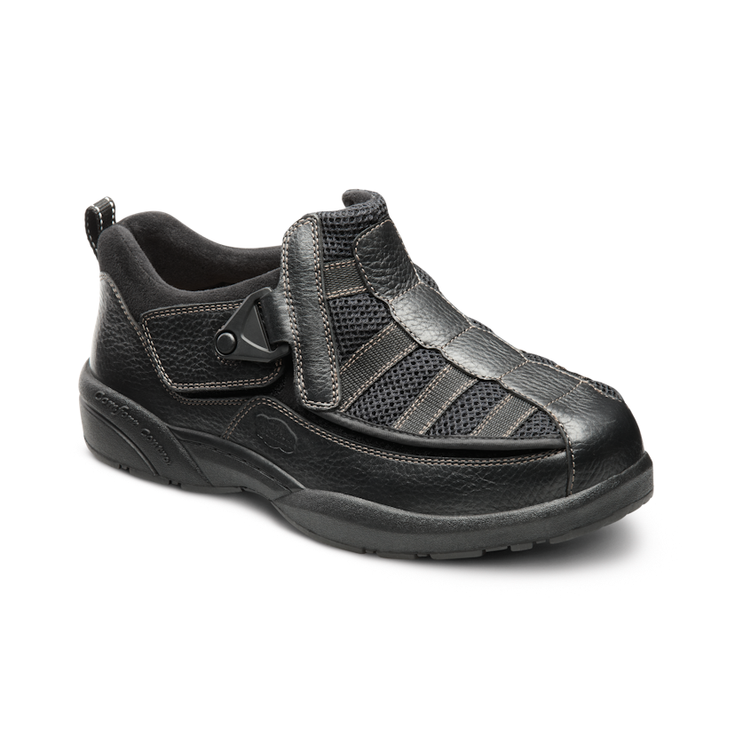 Produktbild DR. COMFORT® Edward-X schwarz, Orthopädische Schuhe, klassischer Verbandschuh-Schnitt in einer robusten Ausführung