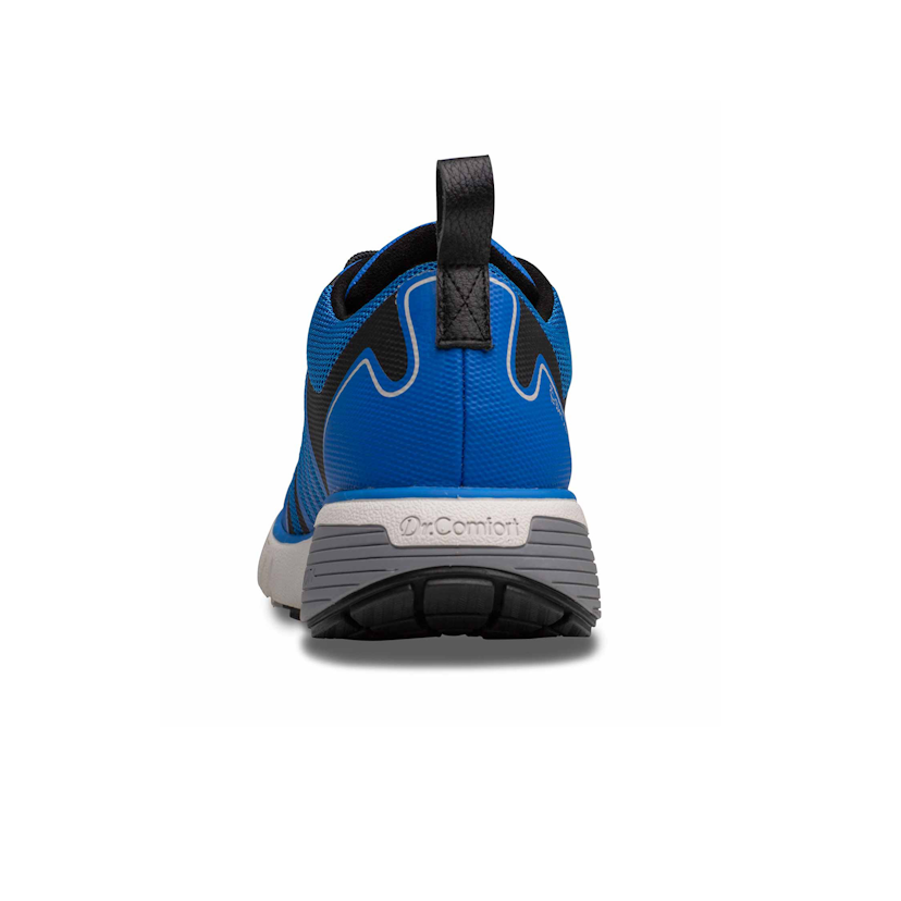 Zusatzbild DR. COMFORT® Gordon blau, hinten, Orthopädische Schuhe, Leichter Aktivschuh mit stabilisierender und dämpfender Laufsohlenkonstruktion für einen sicheren Gang