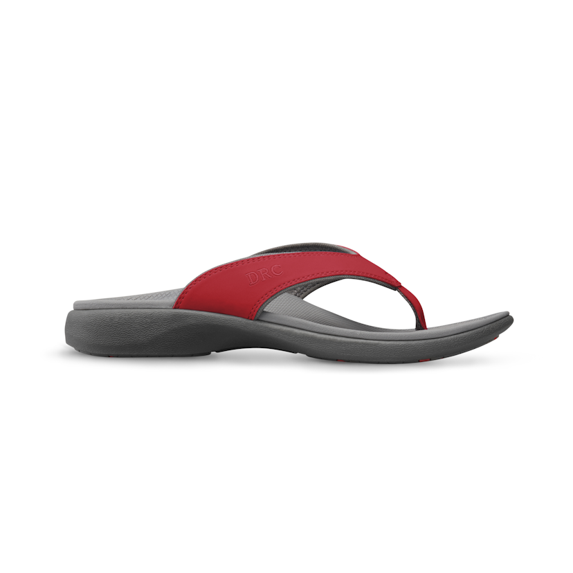 Zusatzbild DR. COMFORT® Shannon rot, außen, Orthopädische Schuhe, Leichter Sommerschuh mit eingearbeitetem Fußbett für mehr Stabilität
