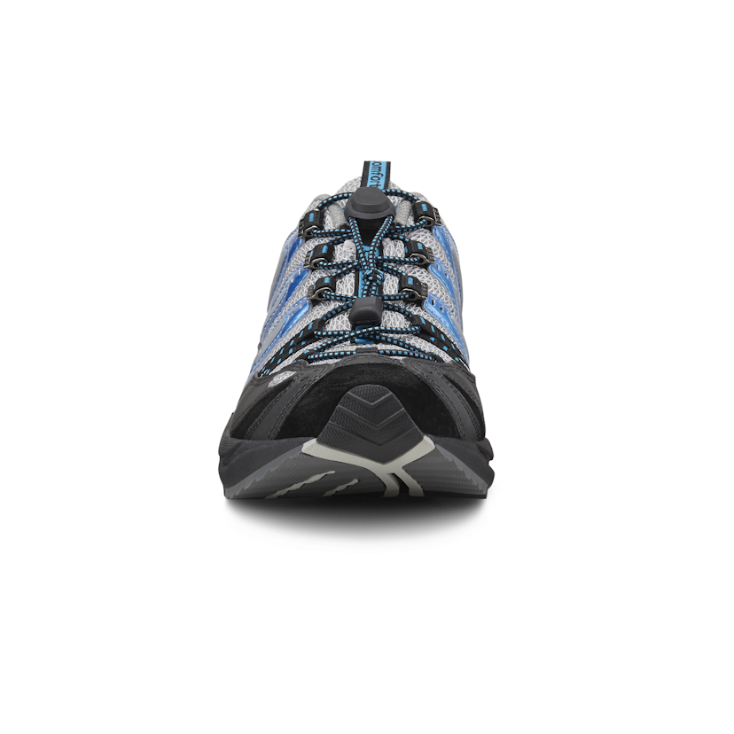 Zusatzbild DR. COMFORT® Performance blau, vorne, Orthopädische Schuhe, Ideal für den aktiven Mann. Leichter und komfortabler Freizeitschuh