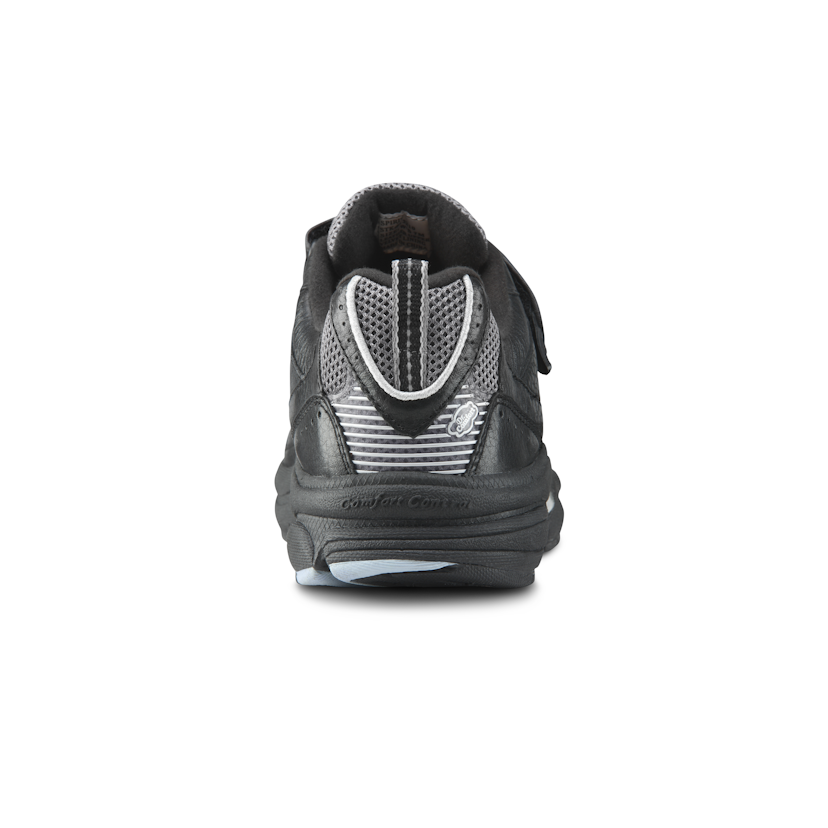 Zusatzbild DR. COMFORT® Spirit schwarz, hinten, Orthopädische Schuhe, Klassischer Lederschuh: verbindet die Optik eines Alltagsschuhs mit den Vorteilen eines Trainingsschuhs